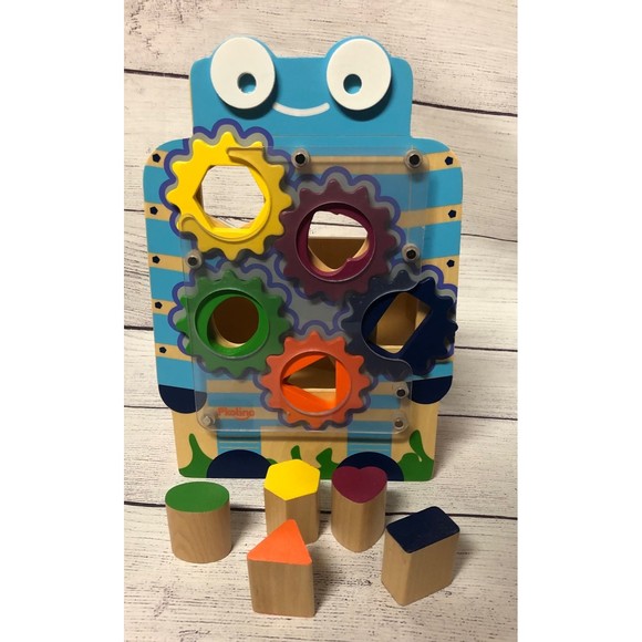 P’kolino Geared Shape Sorter Wooden Toy - Picture 1 of 6